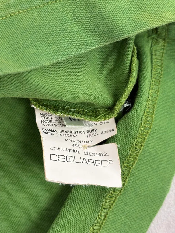 AW2009 Dsquared2 Green Miner Gone Crazy Longsleeves T-Shirt NfPKAqU 8