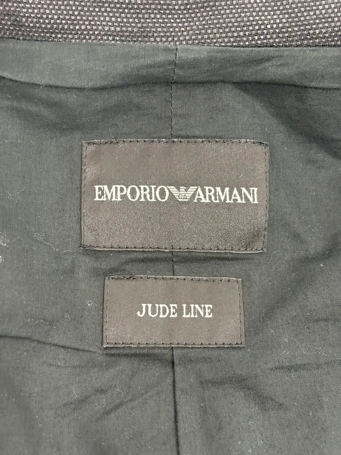 SS2009 Emporio Armani Asymmetrical Biker Perfored Black Ninja Jacket rhXBWaL 10