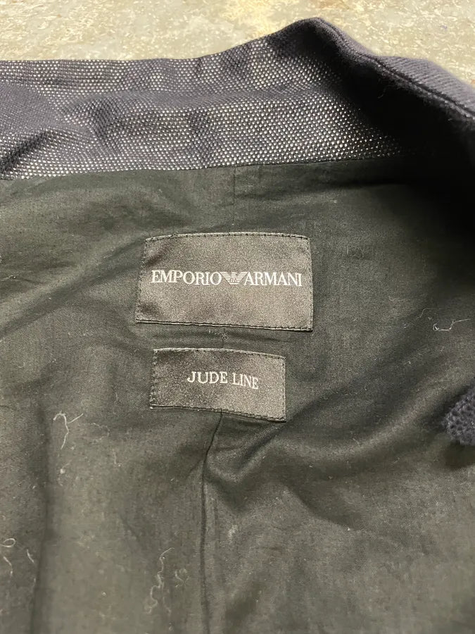 SS2009 Emporio Armani Asymmetrical Leather Biker Jacket (S/M) DcKFhbA 11