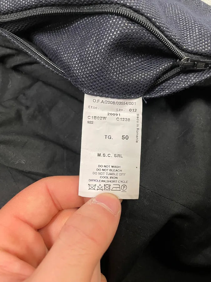 SS2009 Emporio Armani Asymmetrical Leather Biker Jacket (S/M) DcKFhbA 12