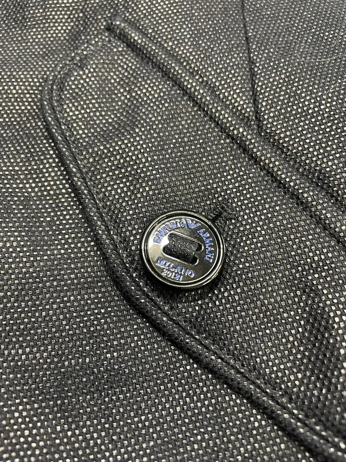 SS2009 Emporio Armani Asymmetrical Leather Biker Jacket (S/M) DcKFhbA 8