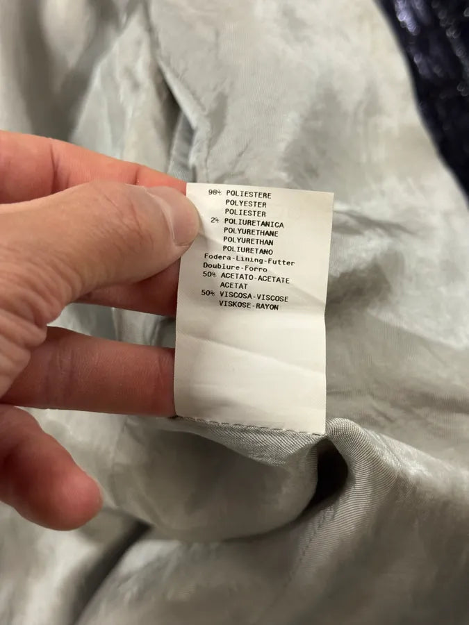 SS2009 Emporio Armani Navy Shiny Crocodile Effet Jacket YKAdZzn 9