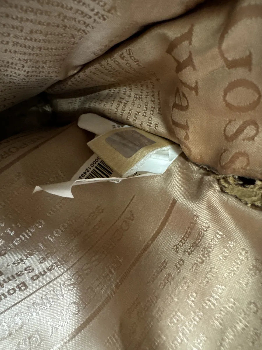 SS2009 Galliano Creamy Artisanal Eroded Effect Metallic Shoulder Bag lwKQPwa 8