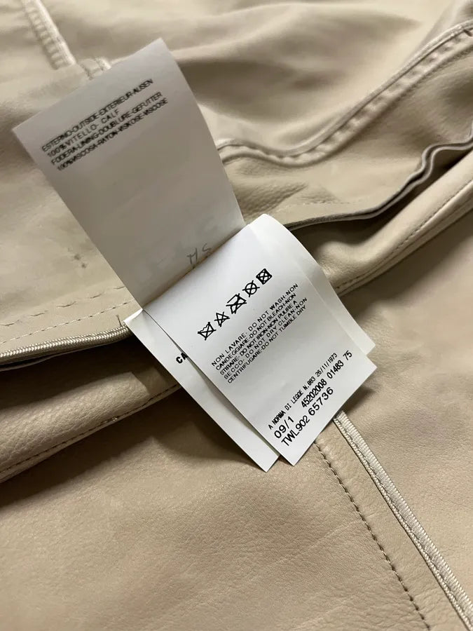 SS2009 Gianfranco Ferré Beige Suede Vest Dress OikWjzt 12