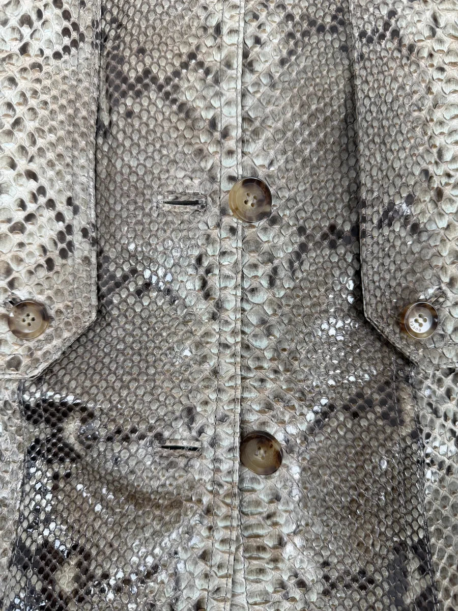 SS2009 Gucci Beige Python Leather Jacket by Frida Giannini TUFpZUS 10