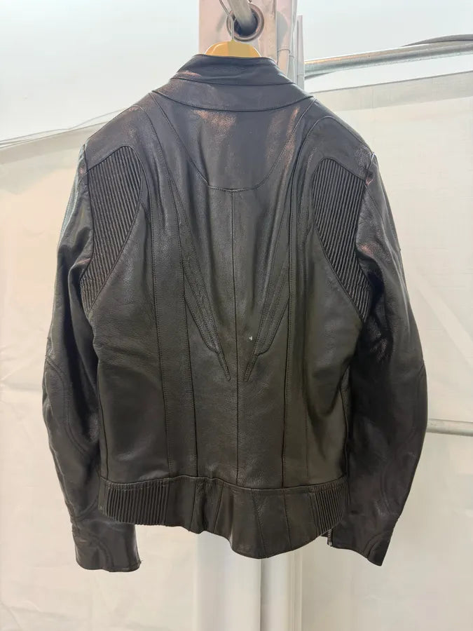 SS2009 Gucci Black Avant-Garde Biker Leather Jacket by Frida Giannini KmcXYFU 7