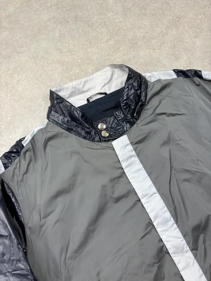 SS2010 Gucci Black & Grey Nylon Windbreaker Jacket by Frida Giannini zQqtetN 5