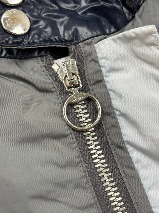 SS2010 Gucci Black & Grey Nylon Windbreaker Jacket by Frida Giannini zQqtetN 10