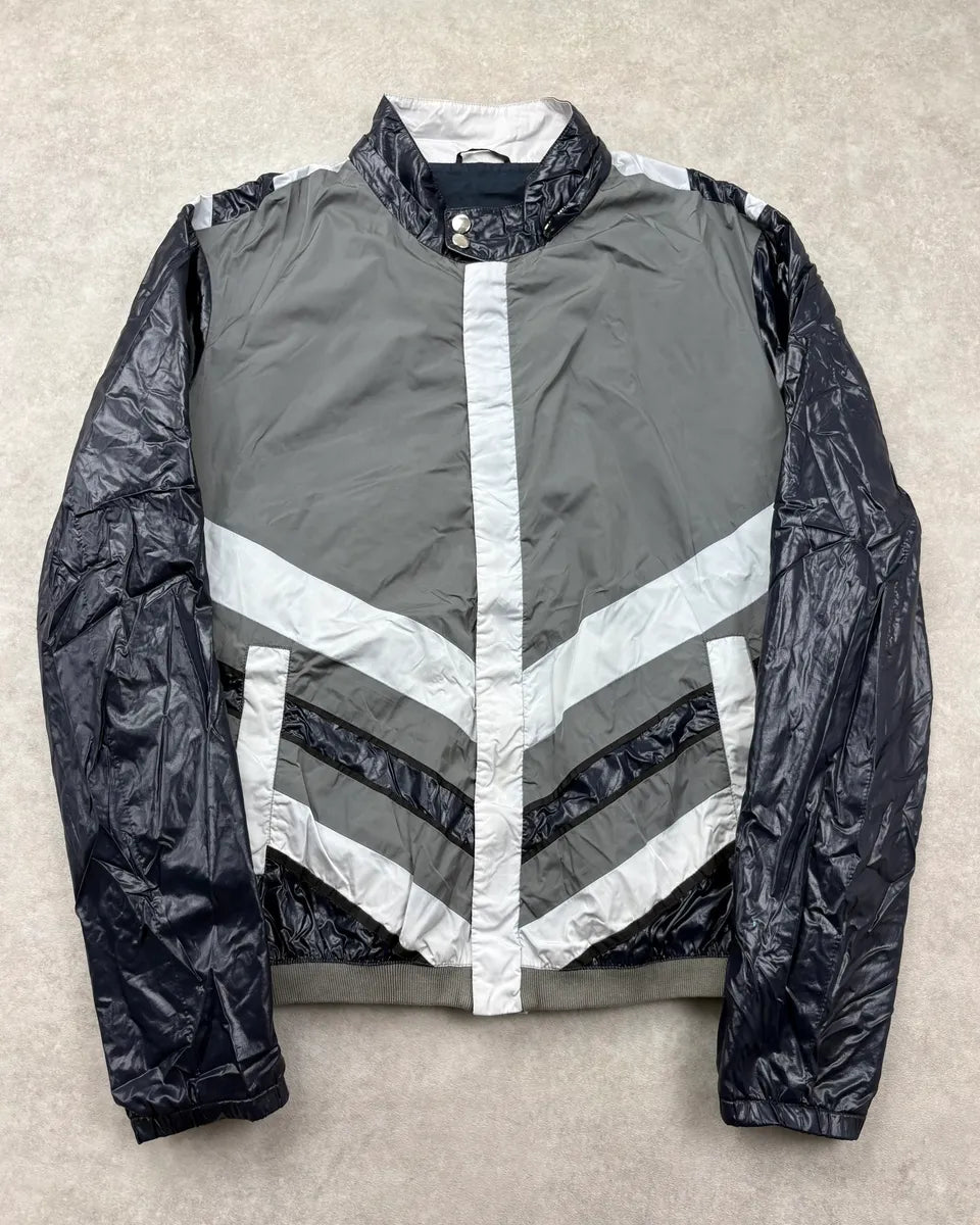 SS2010 Gucci Black & Grey Nylon Windbreaker Jacket by Frida Giannini zQqtetN 0