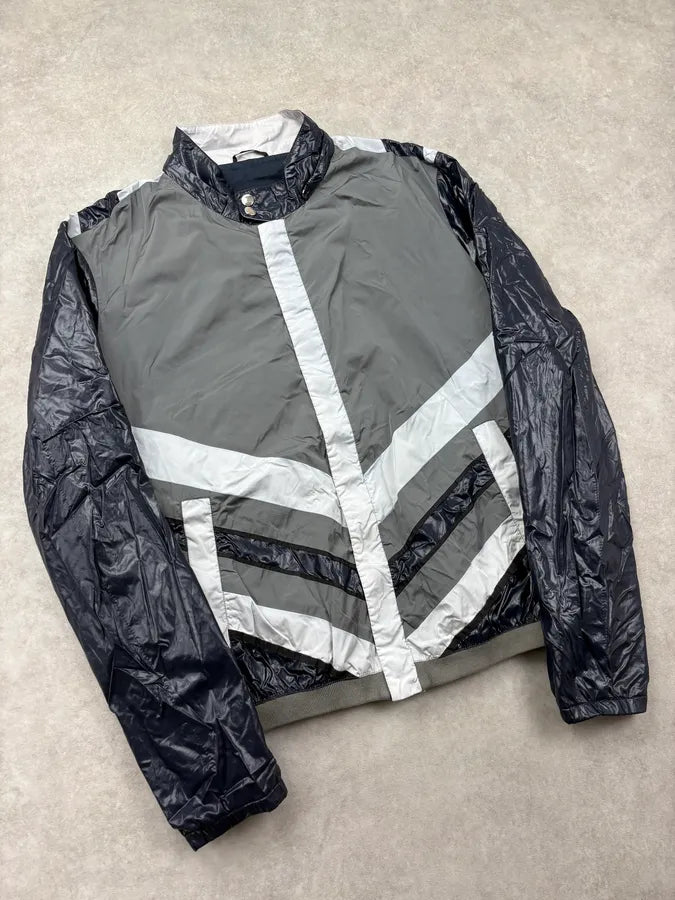 SS2010 Gucci Black & Grey Nylon Windbreaker Jacket by Frida Giannini zQqtetN 4