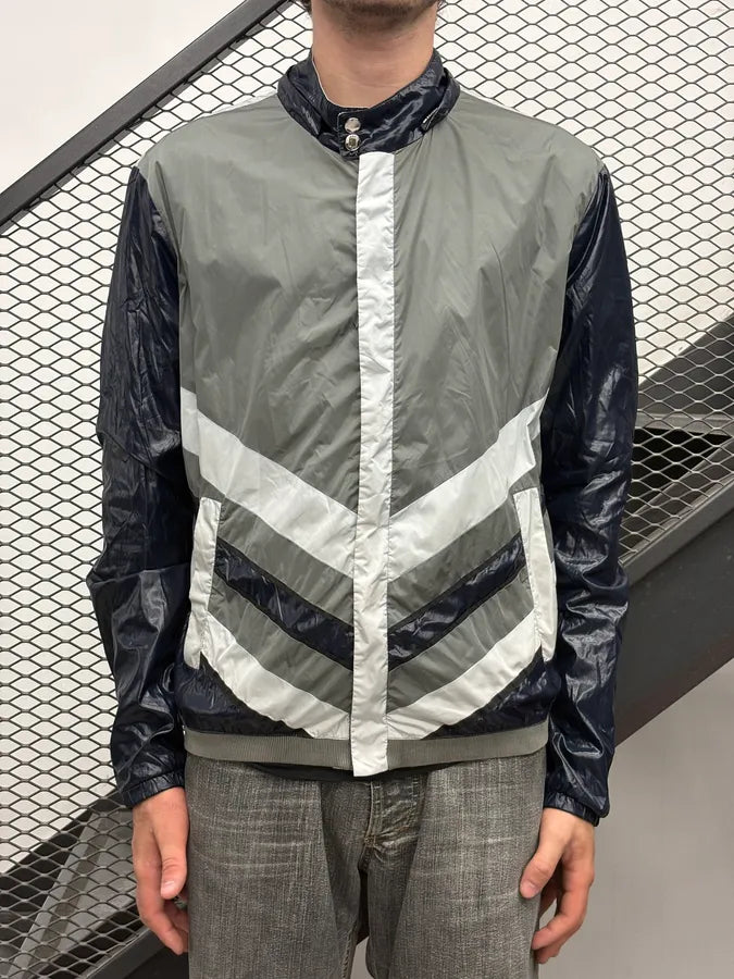 SS2010 Gucci Black & Grey Nylon Windbreaker Jacket by Frida Giannini zQqtetN 2