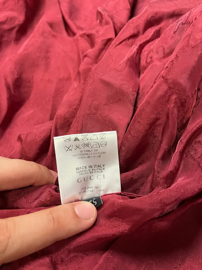 SS2009 Gucci Bordeaux Red Signature Jacket wkwdRBt 10