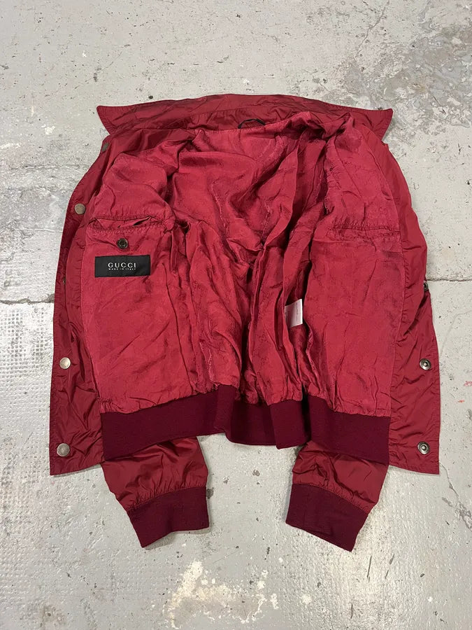 SS2009 Gucci Bordeaux Red Signature Jacket wkwdRBt 6