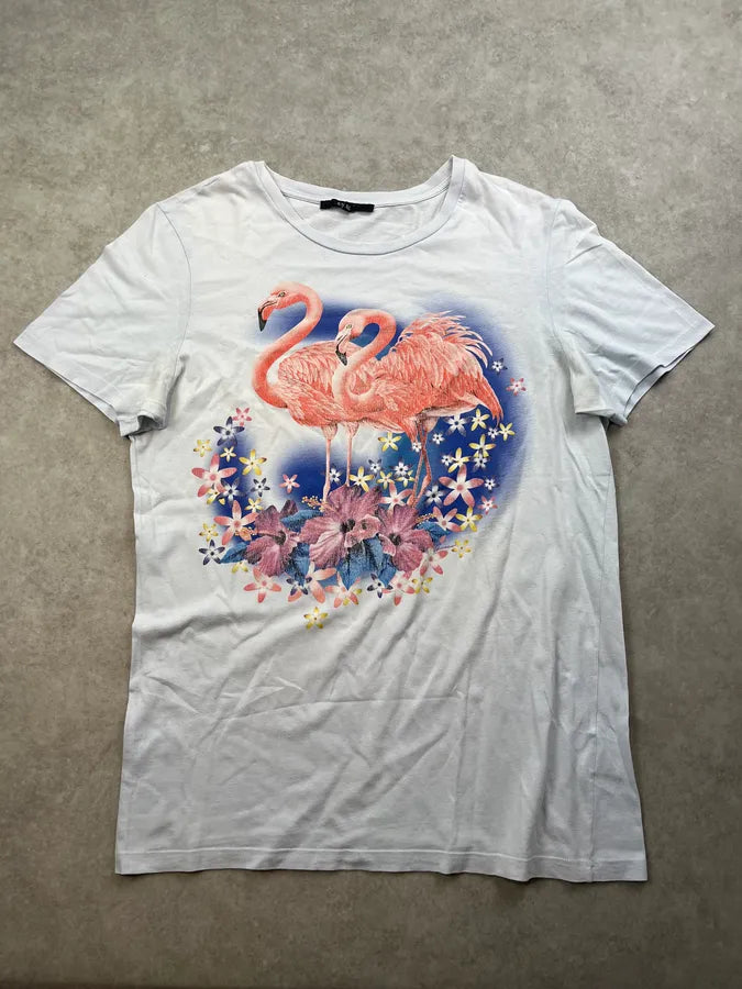 SS2009 Gucci Flamingo Light Blue T-Shirt by Frida Giannini hXlmxJs 0