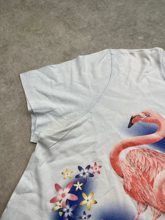 SS2009 Gucci Flamingo Light Blue T-Shirt by Frida Giannini hXlmxJs 4