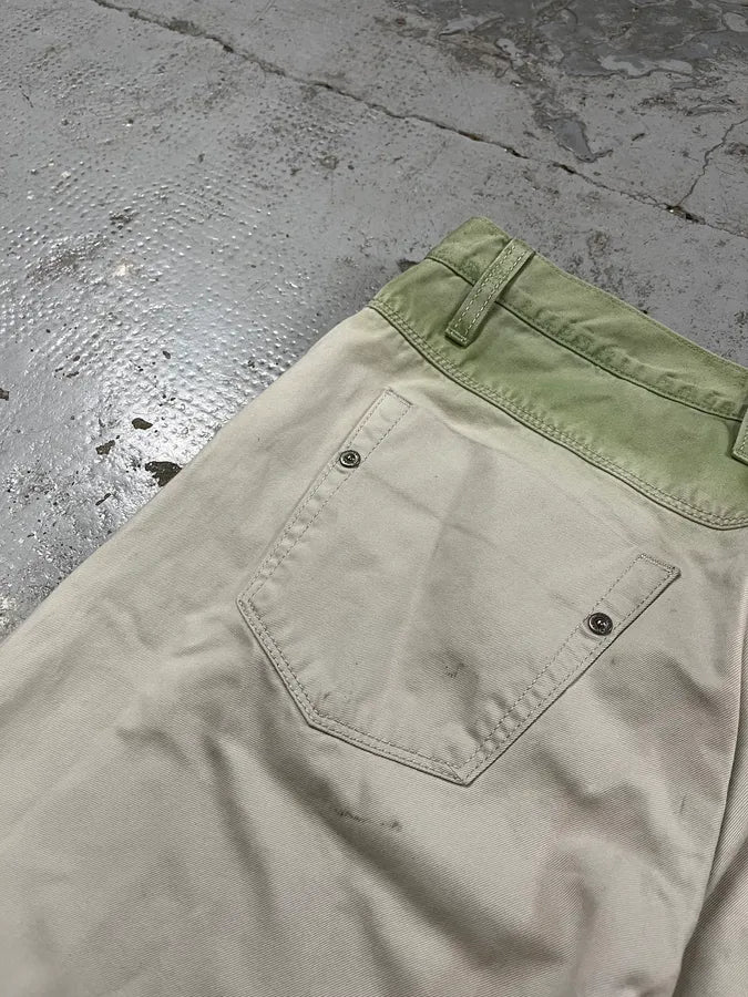 SS2009 Gucci Gradient White & Green Pants mLSDdDQ 10