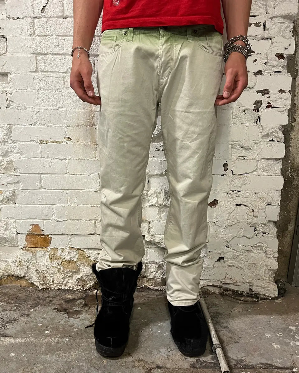 SS2009 Gucci Gradient White & Green Pants mLSDdDQ 2