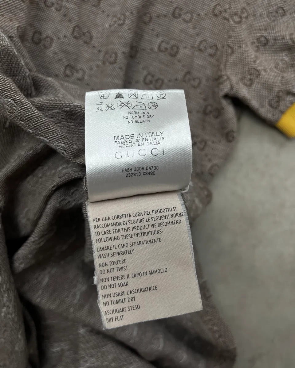 SS2009 Gucci Grey Monogram Yellow Collar Polo by Frida Giannini OTzGZnI 11