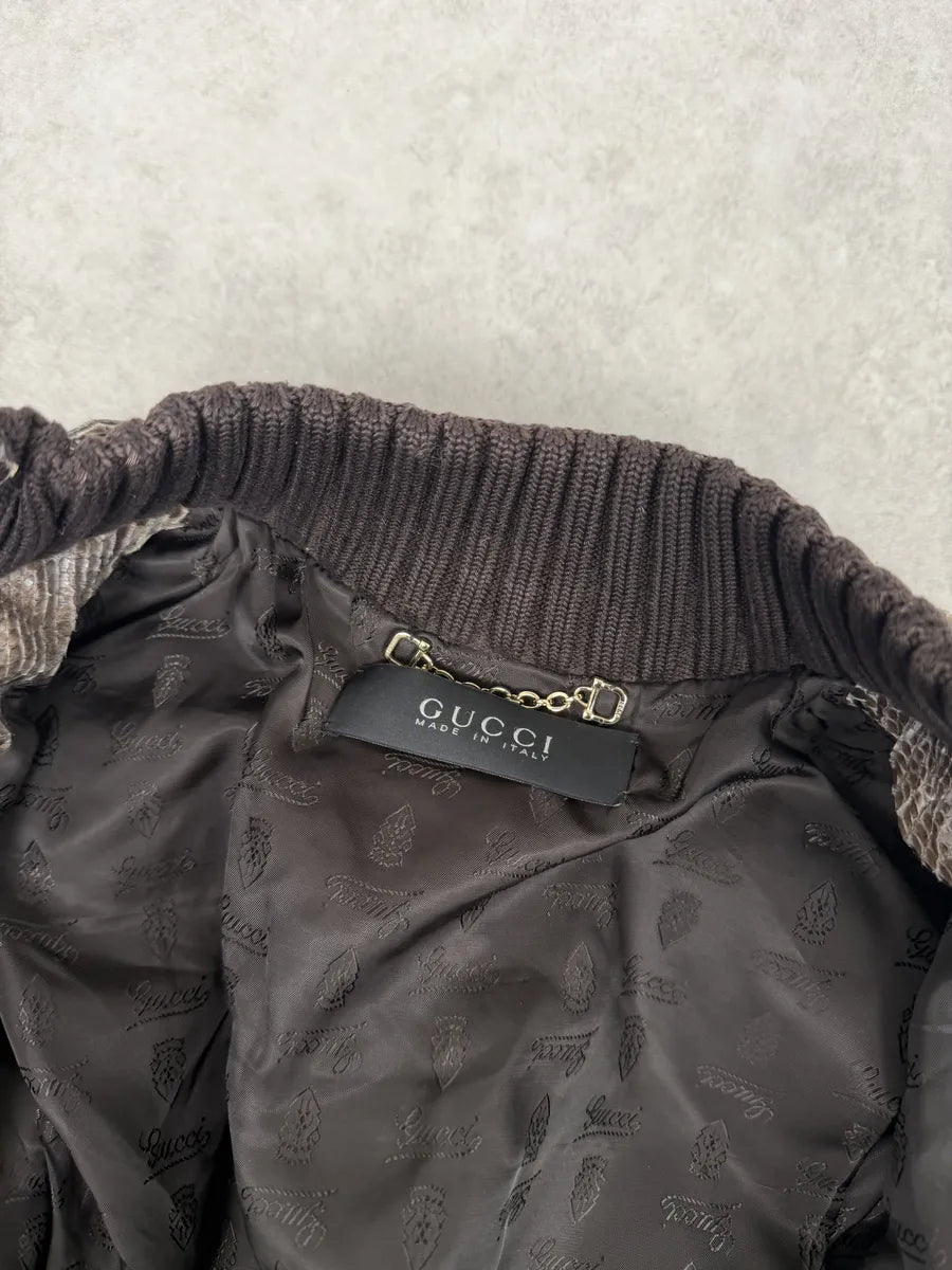 SS2009 Gucci Madonna Python Leather Jacket by Frida Giannini ZqpMfDt 10