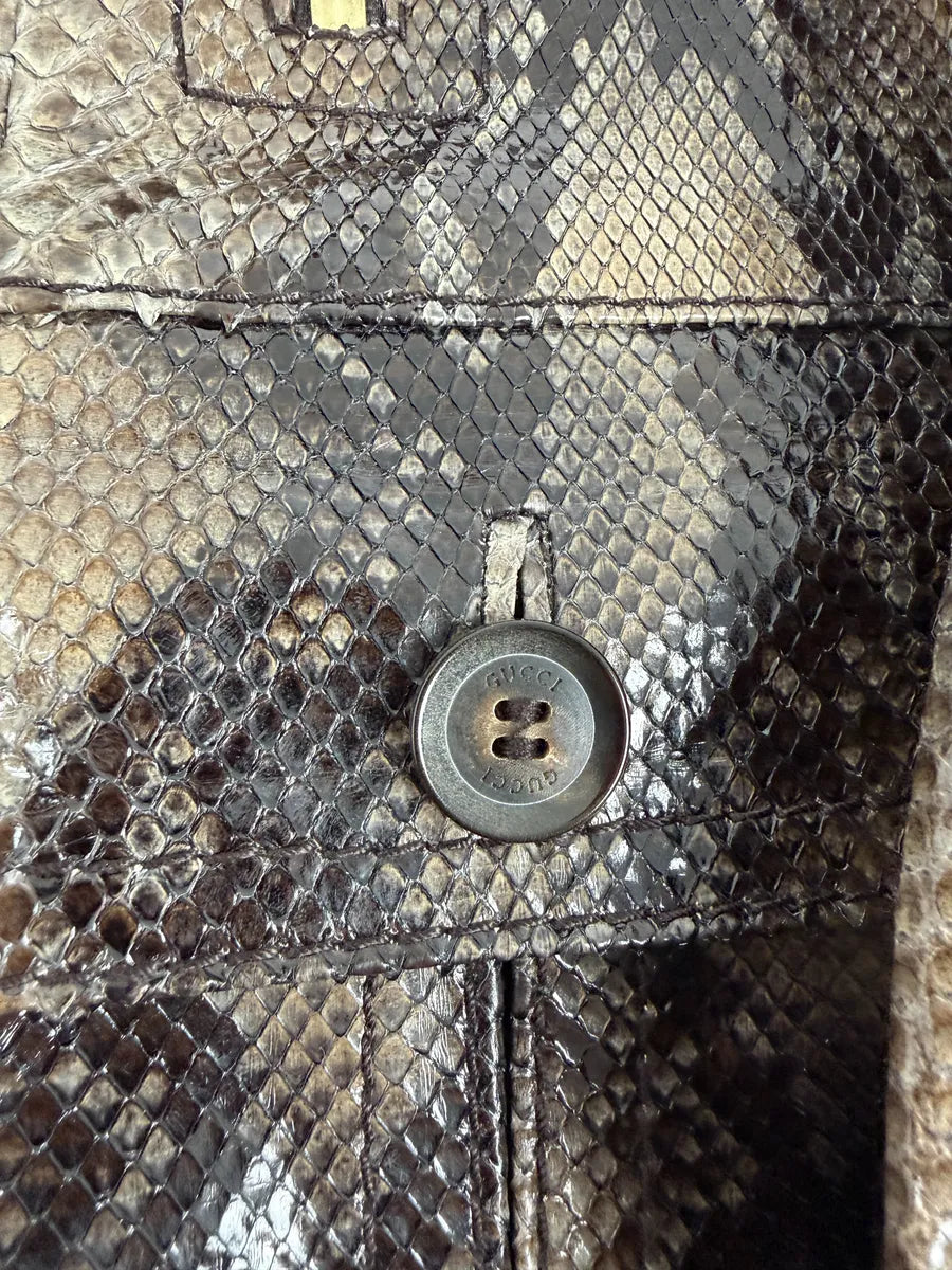 SS2009 Gucci Madonna Python Leather Jacket by Frida Giannini ZqpMfDt 12