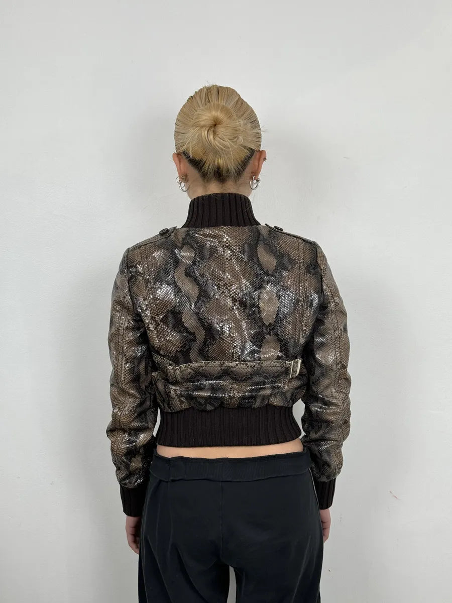 SS2009 Gucci Madonna Python Leather Jacket by Frida Giannini ZqpMfDt 3
