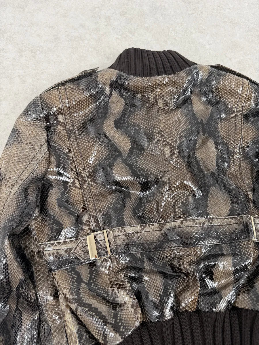 SS2009 Gucci Madonna Python Leather Jacket by Frida Giannini ZqpMfDt 7