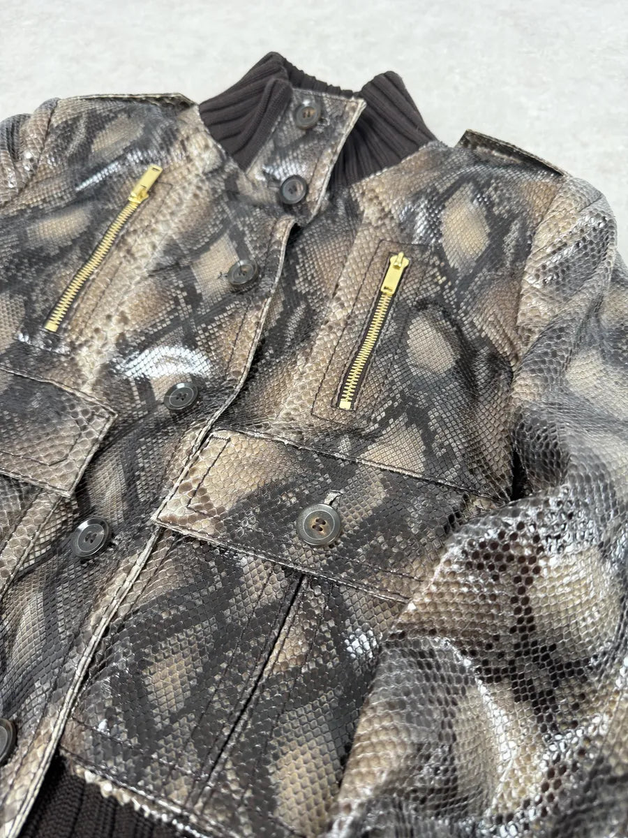 SS2009 Gucci Madonna Python Leather Jacket by Frida Giannini ZqpMfDt 8