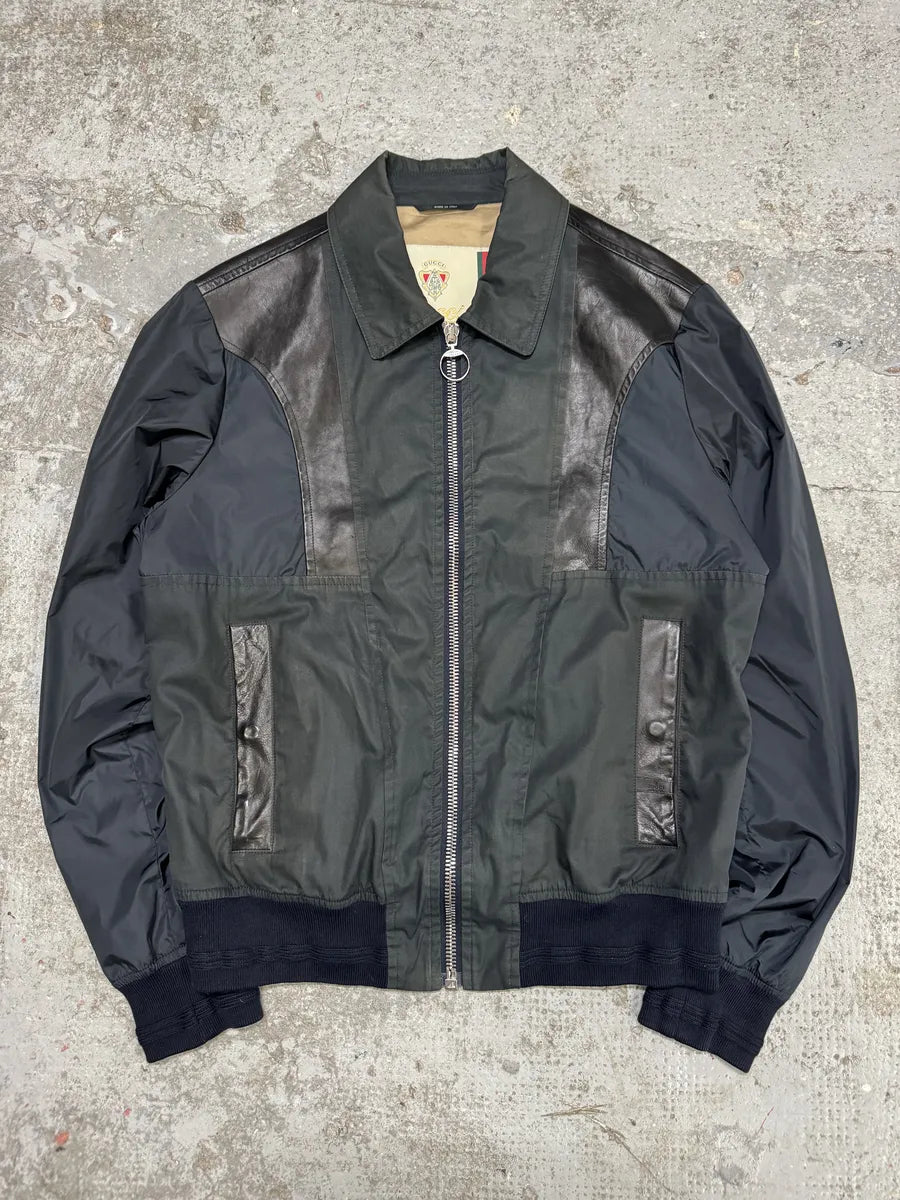 SS2009 Gucci Navy & Black Light Hybrid Jacket WVBdhyy 0