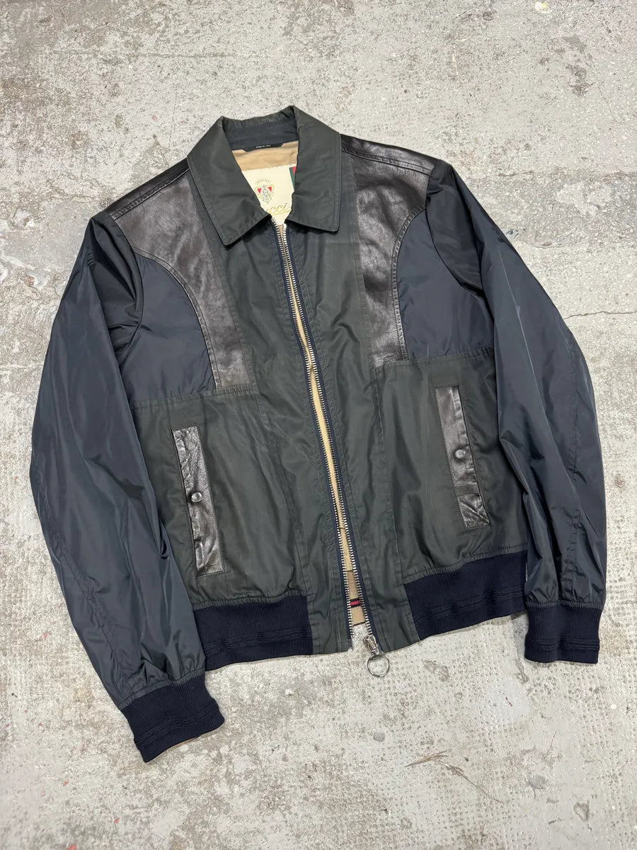 SS2009 Gucci Navy & Black Light Hybrid Jacket WVBdhyy 2
