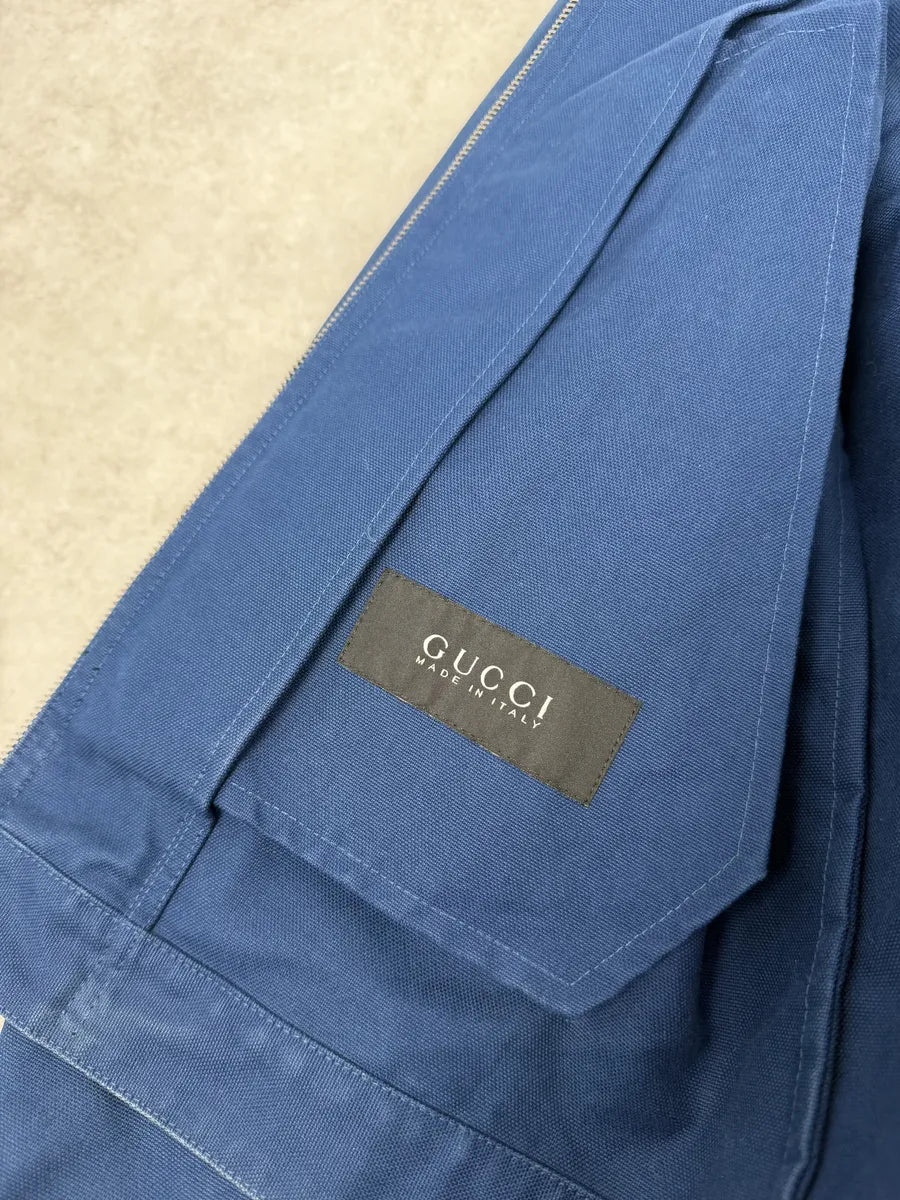 SS2009 Gucci Navy Blue Asymmetrical Multi Zips Biker Jacket by Frida Giannini gxQkVNG 8