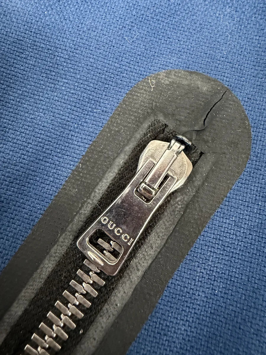 SS2009 Gucci Navy Blue Asymmetrical Multi Zips Biker Jacket by Frida Giannini gxQkVNG 9