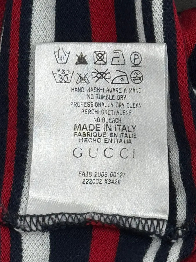 SS2009 Gucci Tricolor Striped Polo Shirt by Frida Giannini rlDlDGY 9