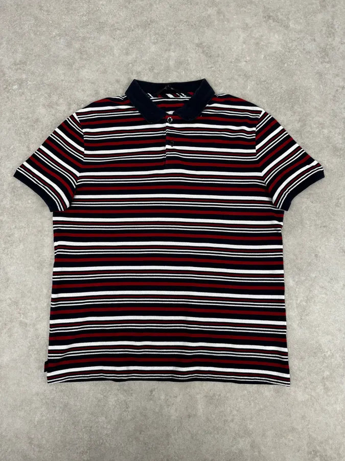 SS2009 Gucci Tricolor Striped Polo Shirt by Frida Giannini rlDlDGY 0