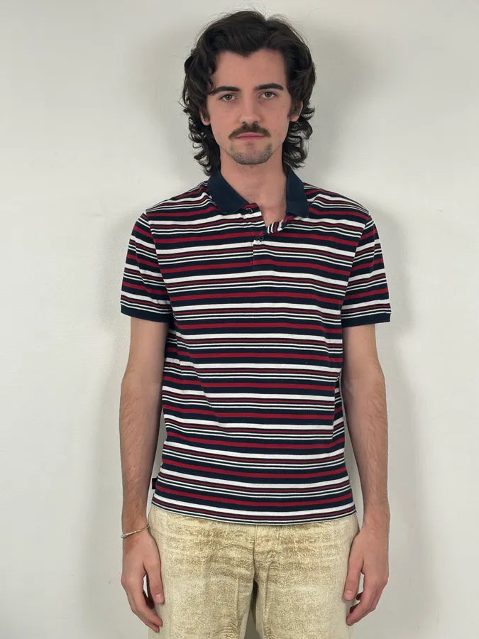 SS2009 Gucci Tricolor Striped Polo Shirt by Frida Giannini rlDlDGY 1