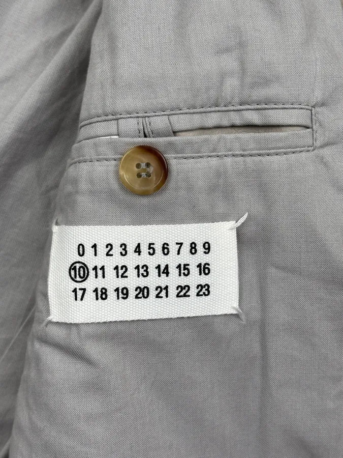 SS2009 Maison Martin Margiela Cream Leather 5-Zip Leather Jacket vWcHOer 10