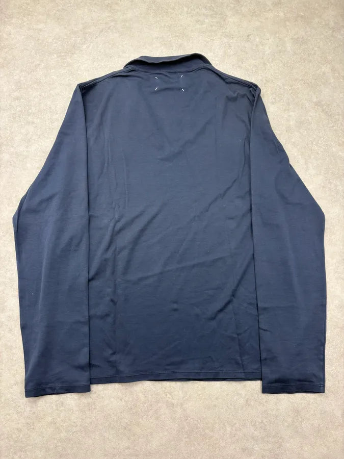 SS2009 Maison Martin Margiela Navy Longsleeve Polo tvMUEzy 5