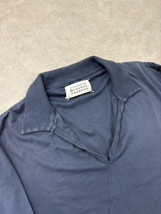 SS2009 Maison Martin Margiela Navy Longsleeve Polo tvMUEzy 4