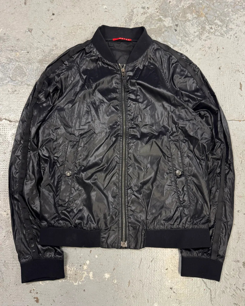 SS2009 Prada Black Nylon Light Jacket qnnVWcB 0