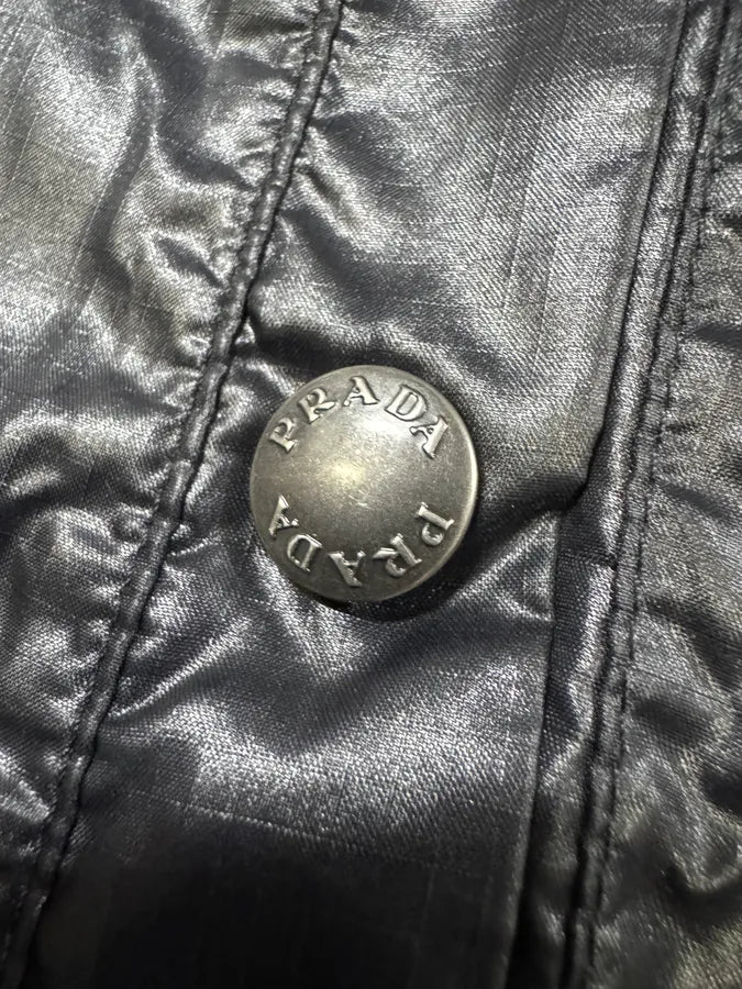 SS2009 Prada Black Nylon Light Jacket qnnVWcB 5