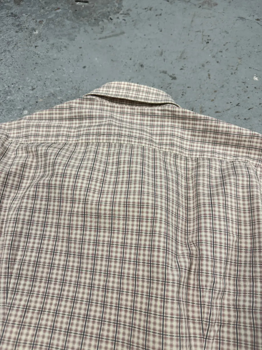 SS2009 Prada Checkered Light Red & White Shirt TLZZref 8