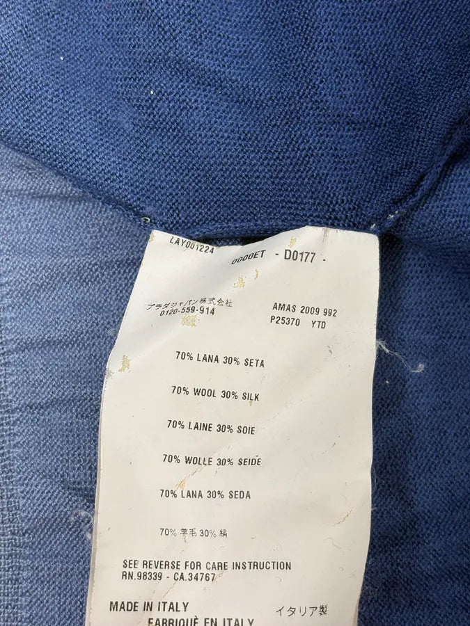 SS2009 Prada Navy Gradiant Wool Cardigan DfzpAla 9