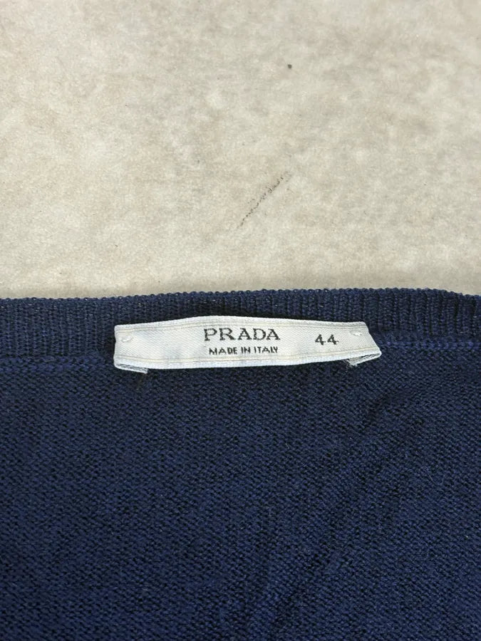 SS2009 Prada Navy Gradiant Wool Cardigan DfzpAla 8