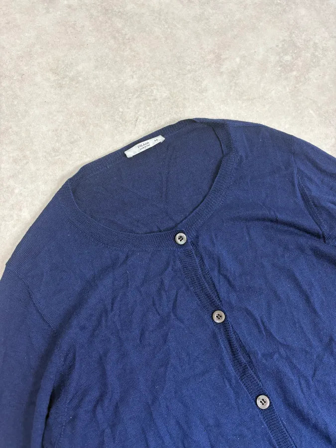 SS2009 Prada Navy Gradiant Wool Cardigan DfzpAla 4