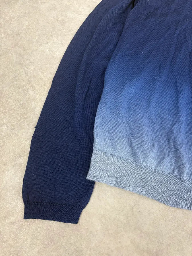 SS2009 Prada Navy Gradiant Wool Cardigan DfzpAla 7