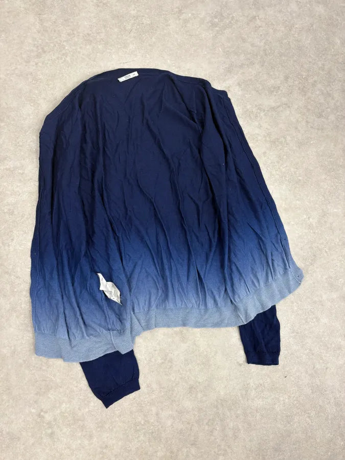 SS2009 Prada Navy Gradiant Wool Cardigan DfzpAla 6