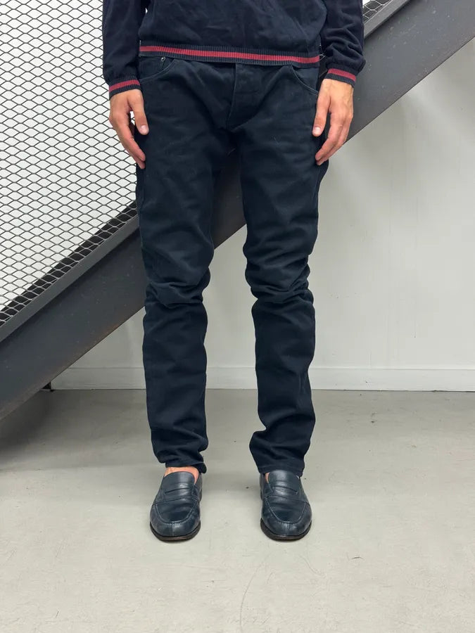 SS2009 Prada Navy Tapered Fit Denim Jeans XmOskGv 1