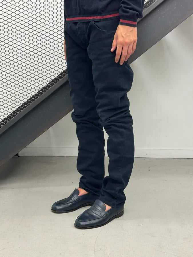 SS2009 Prada Navy Tapered Fit Denim Jeans XmOskGv 2