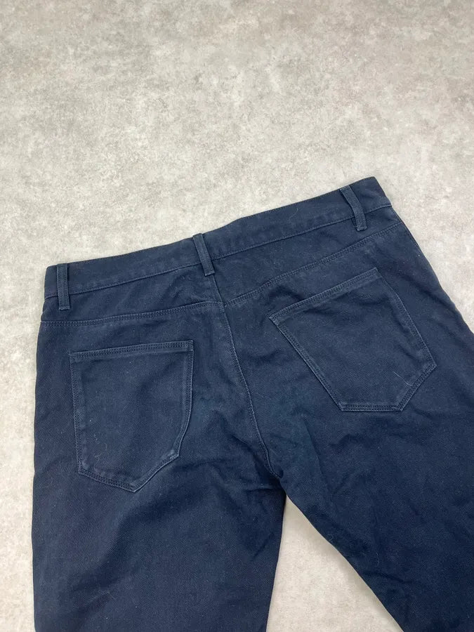 SS2009 Prada Navy Tapered Fit Denim Jeans XmOskGv 6