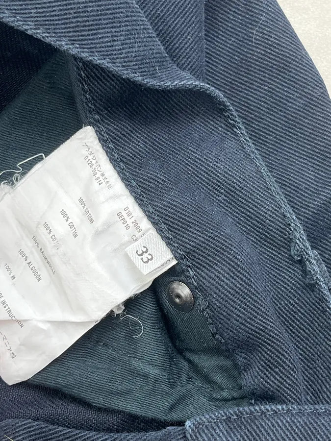 SS2009 Prada Navy Tapered Fit Denim Jeans XmOskGv 8