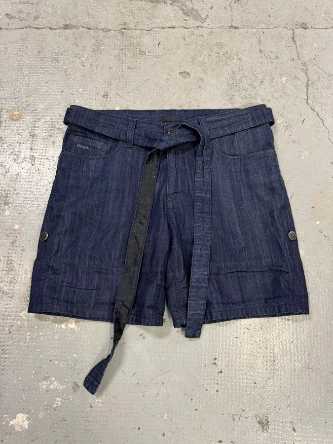 SS2009 Prada Raw Denim Short OEMzPkT 0